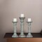 Handmade Antique Dusk Mango Wood Pillar Candle Holder Set Of 3 Eco-Friendly